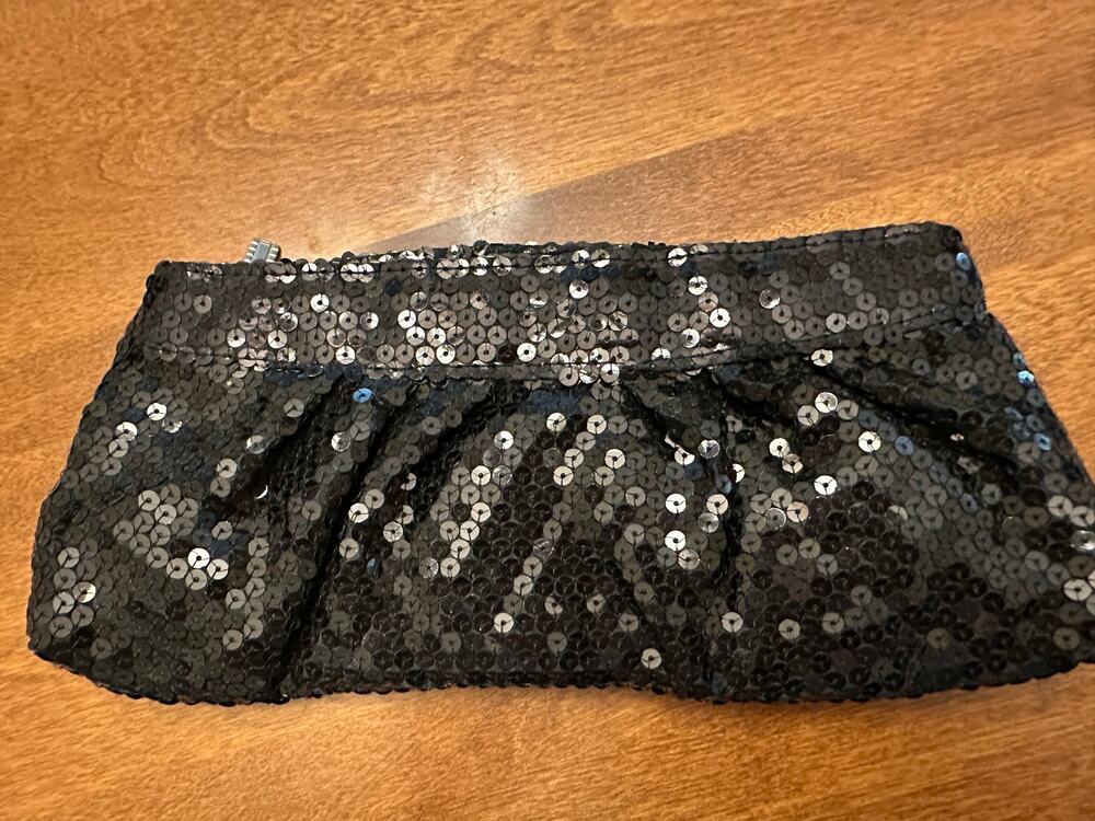 Bling Black Clutch Purse